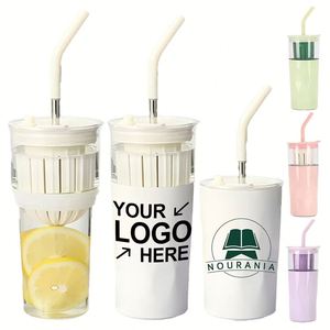 New High-value Double-layer Custom Cup Gift 304 Stainless Steel <b>Tea</b> and Water Separator with Logo - Product Image 1