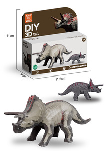 Pterosaures, Tricératops, Brachiosaures, <span class=keywords><strong>Mosasaures</strong></span>, Velociraptors : Ensemble de jouets de puzzle 3D à assembler soi-même, squelettes de dinosaures - Product Image 4