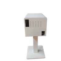 Housse de protection portable résistante à l'eau pour imprimante DNP RX1HS/HITI P525L avec support et boîtier métallique intégré, bac de récupération de papier intégré, blanc/noir