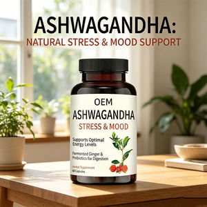 Cápsulas de Ashwagandha de Marca Privada OEM, Suplemento para Mejorar el Enfoque, la Salud Inmunológica y el Estado de Ánimo, Cápsulas de Extracto de Raíz de Ashwagandha - Product Image 4