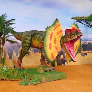 <span class=keywords><strong>Dinosaure</strong></span> animatronique réaliste Chuangying Jurassic World Dilophosaurus à vendre - Product Image 2