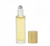 Botol Roller Kaca Buram Sishang 10ml untuk Minyak Atsiri/Parfum, Isi Ulang, Mini, Aplikator Perjalanan, Tutup Kuas, Kualitas Tinggi