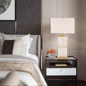 Postmoderne Nordische Schlichte Hohe Leuchtkraft Schlafzimmer Nachttischlampe Gold mit Ladefunktion - Product Image 4