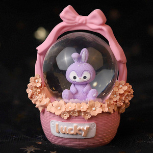 كرة جديدة لطيفة كرتونية ثلاثية الأبعاد كرة ثلج صغيرة مضيئة لحلي هدايا عيد الميلاد - Product Image 5