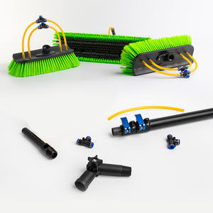 Perche télescopique pour le nettoyage des fenêtres avec brosse, nettoyeur de fenêtres, brosse pour le nettoyage des panneaux solaires - Product Image 4