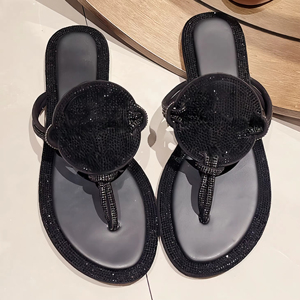 Sandalias Planas de Cuero con Tiras de Diseño Nuevo 2026, Estilo Europeo, para Mujer, Sandalias de Playa de Verano, Pantuflas de Una Sola Pieza - Product Image 2