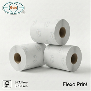 Rollo de Papel Térmico para Recibos de 2-1/4" x 50', Libre de BPA, BPS y Fenol, para Sistemas POS de Restaurantes, Logotipo Personalizado OEM - Product Image 2