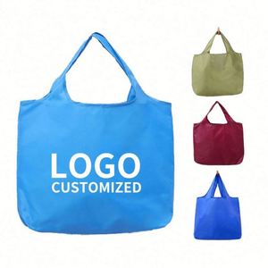 Bolsa de Compras Plegable Grande Personalizada, Lavable y Reutilizable para Mujer, Ecológica, Impermeable, de Tela Oxford, en Bolsa de Transporte - Product Image 1