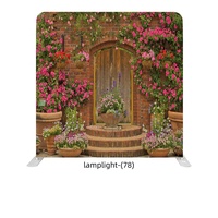 Toile de fond en tissu tendu avec cadre tubulaire en aluminium réglable de 8 pieds, 7,6 pieds, 10 pieds, type housse de coussin, pour photomaton