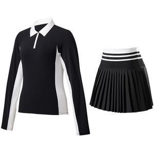 Ensemble de vêtements de sport personnalisés pour le <span class=keywords><strong>tennis</strong></span>, la course <span class=keywords><strong>et</strong></span> la gym, séchage rapide, haute extensibilité, respirant, jupe de golf <span class=keywords><strong>et</strong></span> polo, collection été, vente en gros - Product Image 4