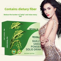Poudre de Jus Vert d'Herbe d'Orge à Base de Fibres Alimentaires pour le Commerce Électronique Transfrontalier, 60g, 20 Sachets, Version Anglaise, En Stock
