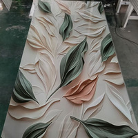 Nouvelle couleur, plaque de marbre PVC imprimée 5D, imperméable, ignifuge, service de découpe, décoration murale intérieure, panneau de marbre traité aux UV