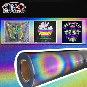 Vinilo Termotransferible HTV Reflectante Arcoíris <span class=keywords><strong>para</strong></span> <span class=keywords><strong>Camisetas</strong></span>, Ropa, <span class=keywords><strong>Textiles</strong></span> y Telas de Algodón - Product Image 2