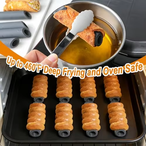 Moule de cuisson en silicone DIY antiadhésif pour rouleaux de crème, croissants, cornets, tubes danois et pâtisseries - Product Image 5