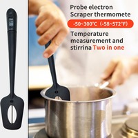 Silicone Chocolate Spatula With Digital Drink Thermometer Temperature Instrument Controller for Candy Jam Cuisines
