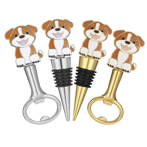 Ensemble de 2 bouchons de bouteille de vin en forme de chiot, accessoires de vin pour sceller les bouteilles, idéal pour un cadeau de fête - Product Image 4