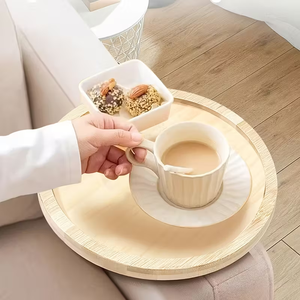 Tablette de canapé pivotante à clipser avec porte-gobelet, <span class=keywords><strong>table</strong></span> d'appoint pliable et pivotante pour fauteuil inclinable et fauteuil, <span class=keywords><strong>plateau</strong></span> de canapé - Product Image 5
