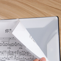 Dossier de partition de musique noir PP reliure de présentation Non réfléchissante inscriptible en spirale pour l'école des musiciens
