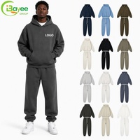 Sweat à capuche personnalisé en molleton épais 100 % coton 450 g/m² pour homme – Ensembles avec logo personnalisé – Sweats à capuche et pulls oversize pour homme