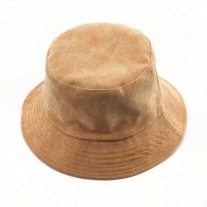 Wholesale Fashion Fishermen <b>Hat</b> Custom Design OEM Embroidery Logo Plain Solid Color Women Men <b>Reversible</b> Corduroy <b>Bucket</b> <b>Hat</b> - Product Image 4