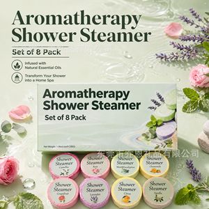 Coffret de 8 bombes de bain aromatiques pour la relaxation et le soulagement du stress, idéal pour un cadeau - Product Image 2
