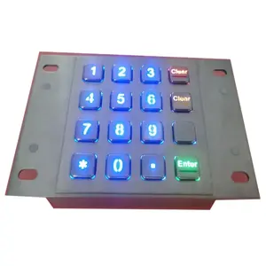 Teclado personalizado à prova d'água para máquina de venda automática, adaptado ao ambiente duro, teclado de quiosque