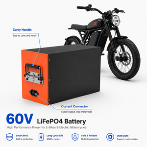 Paquete <span class=keywords><strong>de</strong></span> Baterías <span class=keywords><strong>de</strong></span> Litio-Ferrofosfato (LiFePO4) Cilíndricas <span class=keywords><strong>de</strong></span> Alta Tensión 16S1P, 60V 15Ah 20Ah 25Ah 30Ah 50Ah <span class=keywords><strong>para</strong></span> Scooter Eléctrico y Motocicleta Eléctrica - Product Image 1