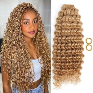Cabello Remy Vietnamita a Granel, Mechones de Cabello Humano Virgen con Doble Trama para Trenzas Boho, Rizado Profundo - Product Image 1