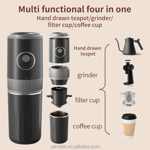 เครื่องบดกาแฟแบบพกพา 2-in-1 พร้อมเครื่อง<span class=keywords><strong>ชง</strong></span>กาแฟมือหมุน ควบคุมอุณหภูมิได้ ใช้พลังงานจาก USB/แบตเตอรี่ ความจุ 320 มล. ราคา<span class=keywords><strong>ดี</strong></span> - Product Image 6