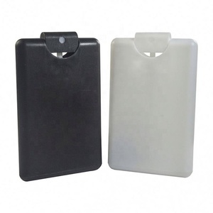 <b>Pocket</b> 20ml PP Credit Card Hand Sanitizer Spray Bottle Empty Credit Card Perfume Bottle With Spray Cap - Product Image 2