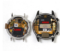 Layar LCD Asli untuk Huawei Watch GT 2 42mm 46mm LTN-B19 DAN-B19 Layar LCD dengan Bingkai untuk Watch GT2 46MM Ponsel