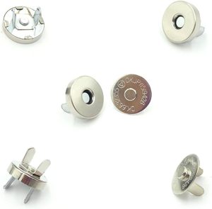 <b>Sets</b> Silver Tone Magnetic Purse Snap Clasps Button Great For Closure Purse Handbag Clothes <b>Sewing</b> Craft No Tools Required Mm Y - Product Image 3