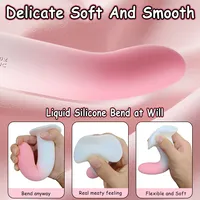 Flexibler Flüssig-Silikon-Dildo für Anfänger G-Punkt Persönliches Massagegerät Saugnapf Analplug Prostata-Massagegerät Weibliches Sexspielzeug