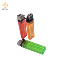 Fabricant de briquets rechargeables en plastique personnalisés AS, briquet à gaz en silex bon marché, usine en plastique 8 angles AC801