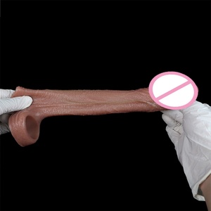 SXXY Silicone Hollow Penis Sleeve Realistic Dick Enlargement Cock Ring Adult Men Sex Toy Reusable Ultra Dick Sheath Hollow <b>Dildo</b> - Product Image 6