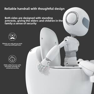 Inodoro <span class=keywords><strong>de</strong></span> Cerámica <span class=keywords><strong>de</strong></span> Una Pieza con Sifón Grande, Antiolor, Antisalpicaduras, Montaje en Suelo, Silencioso, Impermeable, Inodoro <span class=keywords><strong>de</strong></span> Descarga por Agua Chaozhou - Product Image 3