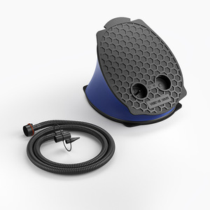 Foot <b>Pump</b> Air Inflator 50-80 Psi Plastic Manual For Mattress Swimming Ring With Valve <b>Adapter</b> 21.5x16.5x18cm - Product Image 3