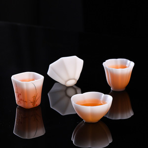 Taza <span class=keywords><strong>de</strong></span> Té <span class=keywords><strong>de</strong></span> Porcelana China Bisque, 4 Formas, Blanco Mate, 75ml 95ml, Taza <span class=keywords><strong>de</strong></span> Degustación <span class=keywords><strong>de</strong></span> Cerámica - Product Image 2