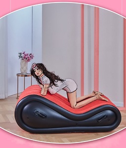Sofá Cama Sexual de PVC, Muebles <span class=keywords><strong>Sexuales</strong></span>, Cojín de Aire, Silla Sexy BDSM para Parejas, Chaise Longue Roja, Sofás Inflables Grandes para Sala de Estar - Product Image 2