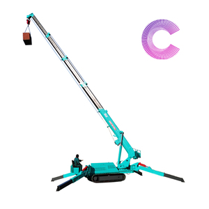 رافعة عنكبوتية متنقلة 3 طن 5 طن 6 طن 8 طن 10 طن رافعة هيدروليكية مجنزرة صغيرة درجة رافعة 14 متر مع ذراع ذبابة - Product Image 1