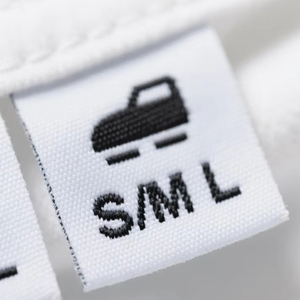 Etiqueta de ropa de alta calidad para tamaños <span class=keywords><strong>S</strong></span>/M/L Etiqueta de cuidado duradera con instrucciones de lavado para zapatos/ropa - Product Image 1