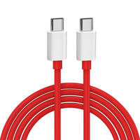 Câble de charge rapide PD 65W Supervooc pour OnePlus Ace 12/11/10T/9/8T/7T Pro USB-C Type-C Warp Charge 6A avec blindage en feuille d'aluminium TPE