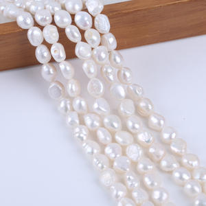 สร้อยคอมุกน้ำจืดสองด้าน จูจี้ ขนาด 9-10 มม. ลูกปัดกึ่งสำเร็จรูปสำหรับทำเครื่องประดับ DIY ขายส่ง - Product Image 3