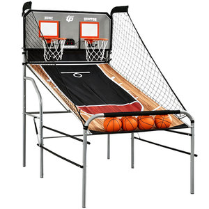 Máquina de Jogo de Basquete Dobrável para 2 Jogadores, Sistema de Basquete de Duplo Lançamento com Marcador Eletrônico TB-6590 - Product Image 1