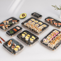 Boîte à sushi jetable en papier kraft - Emballage pour salade/pâtisserie, forme rectangulaire, personnalisable, qualité alimentaire, fabriqué en Chine continentale