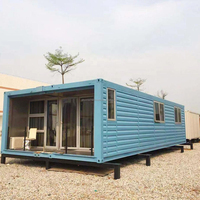 Maison modulaire préfabriquée en conteneur maritime de 40 pieds, maison en conteneur à 2 étages avec 2 ou 3 chambres, maison miniature à énergie solaire prête à vivre