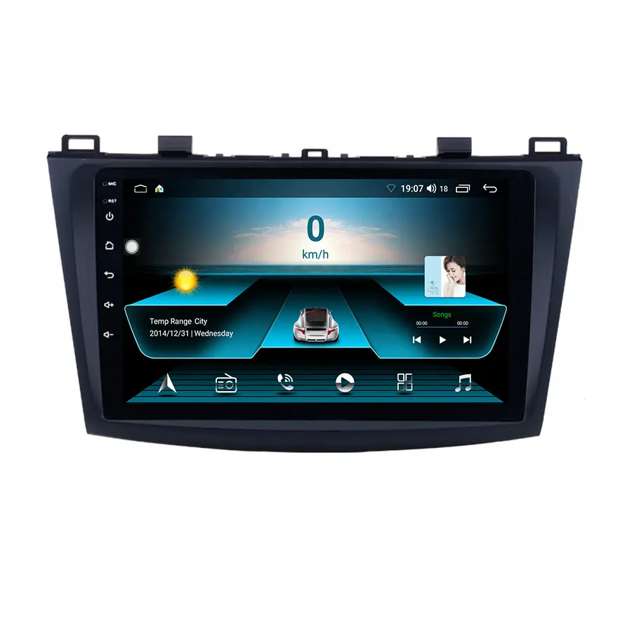2DIN четырехъядерный Android 10 автомобильный радиоприемник для mazda 3 2009-2012 9 дюймов мультимедийный плеер автомобильный стерео экран для автомобиля