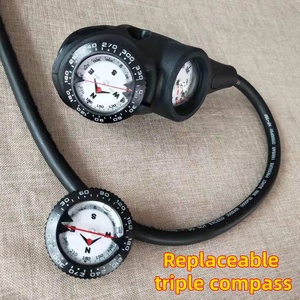 Module de boussole de plongée à double usage, instrument de plongée pour triple jauge et bracelet de poignet, navigation sous-marine - Product Image 2