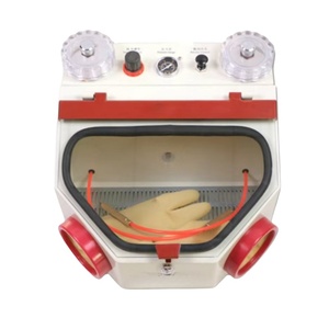 Máquina de arenado dental de doble pluma con luz para joyería y laboratorio dental - Product Image 3