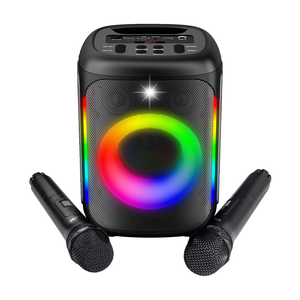 Caja de Subwoofer de 4 Pulgadas Amplificada con Luces LED de Colores Intermitentes, Altavoz de Plástico Profesional Tipo <span class=keywords><strong>Boombox</strong></span> 3 - Product Image 5